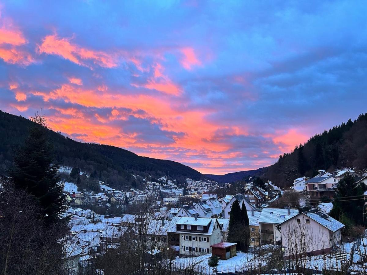 Kuckucksnest - Ferienwohnung Mit Traumblick Im Schwarzwald Бад Вилдбад Екстериор снимка